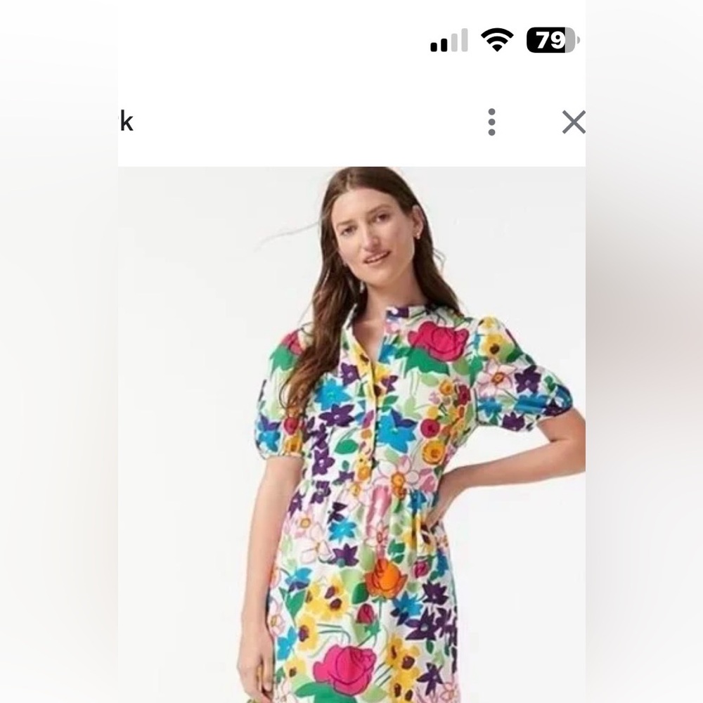 J. Crew Women’s Colorful flowered dress.